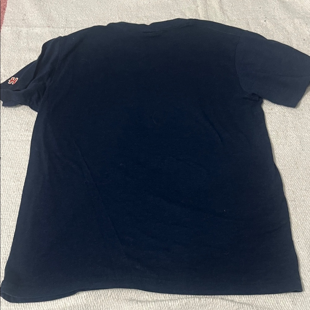 (046)HOMAGE Navy and Cream Tee - Picture 5 of 5